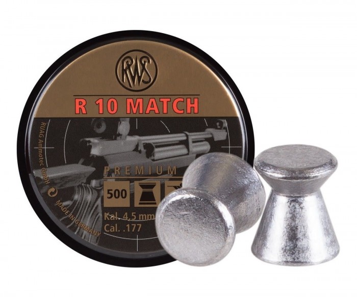 Пули RWS "R 10 MATCH" (500 шт.) 0,53g, кал.4,5 мм