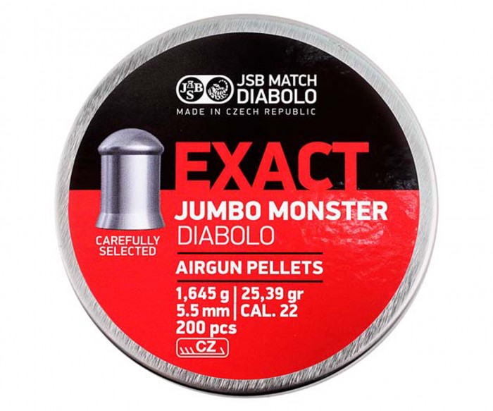 Пули "JSB" EXACT JUMBO MONSTER к. 5,52 мм 1,645 гр. (200 шт.)