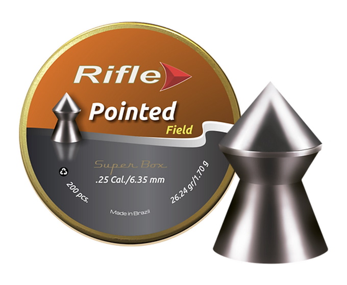 Пули пневм. RIFLE Field Series Pointed 6,35 мм 1,70гр