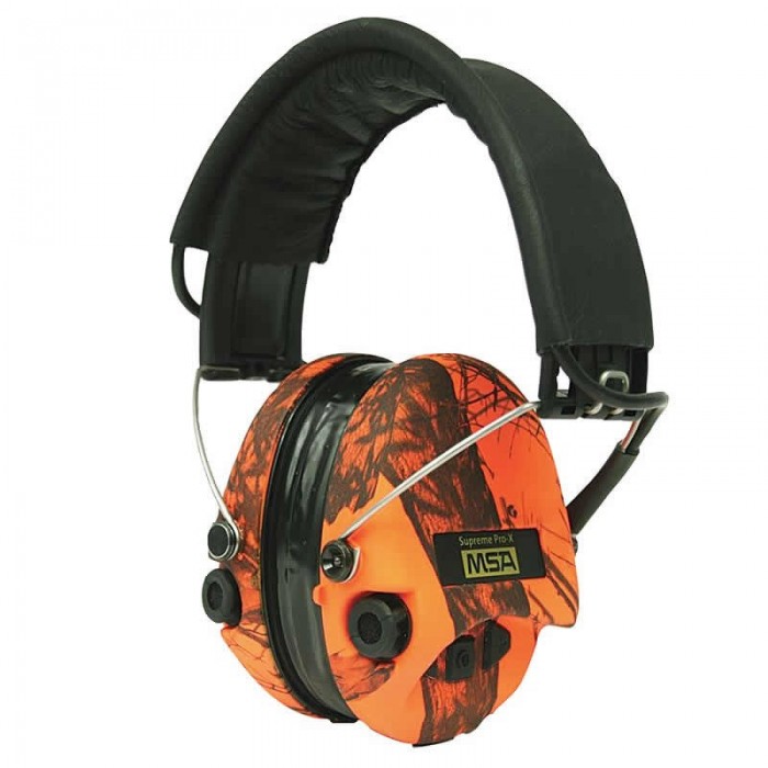 Наушники активные MSA Sordin Supreme Pro-X Headband Blaze Camo GEL черн/оранж кам.