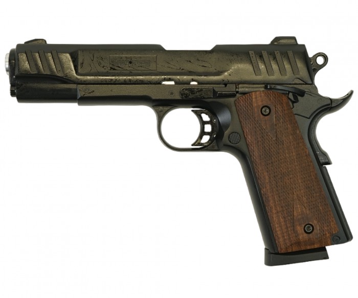 Пистолет сигнальный мод.К1911 KURS Classic черный кал.5,5мм под патрон 10ТК