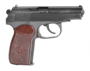 Пистолет охолощенный "МАКАРОВ-СО" (бакелит.рукоятка), кал.10ТК (КУРС-С)