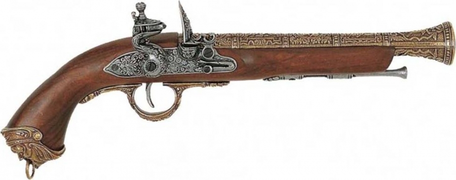Пистолет итальянский XVIIIв, латун