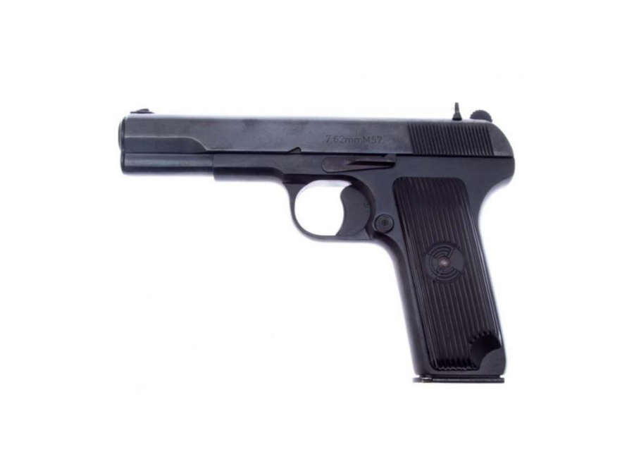Пистолет охолощенный "Tokarev-KURS" чёрн, кал.7,62х25