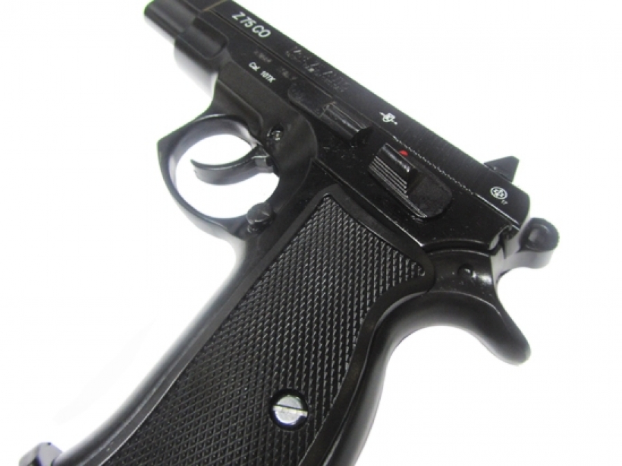 Пистолет охолощенный "Z75-KURS", кал.10ТК (чёрный/матовый)