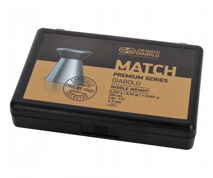 Пули "JSB" Match Premium Middle к. 4,5мм 0,520гр (200шт.)