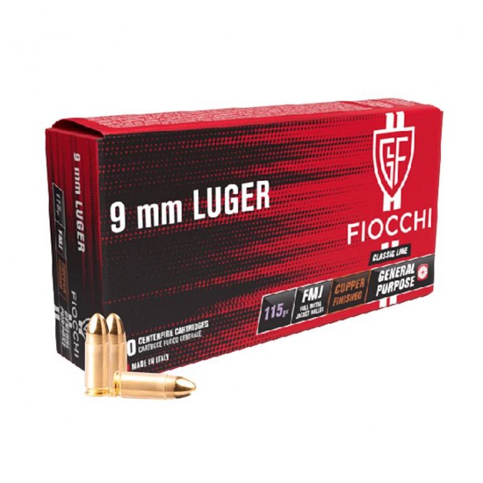 9mm Luger Fiocchi FMJ 115/7,45
