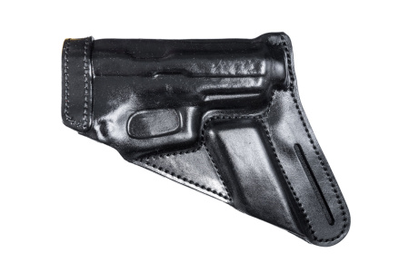 Кобура поясная мод. EM Glock-19 кожа/черный (Хольстер)