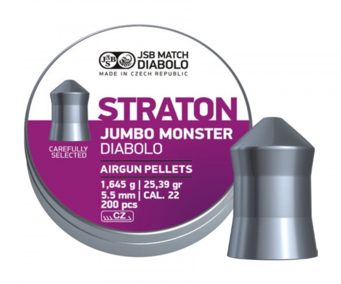 Пули "JSB" STRATON JUMBO Monster к. 5,51мм 1,645 гр. (200 шт.)