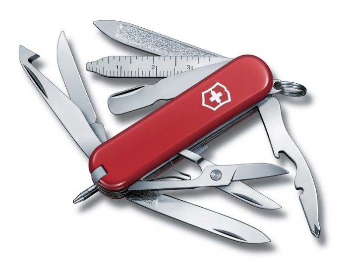 Нож складной-брелок Victorinox Mini Champ 0.6385 red