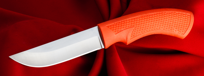 Нож туристический Малый-1 95х18 оранжевый (Русский Булат)