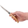Нож филейный Opinel №10, нерж, бук (000517)