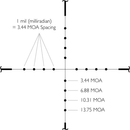 Прицел оптический HAWKE Vantage 4x32 Mil-Dot (14101)