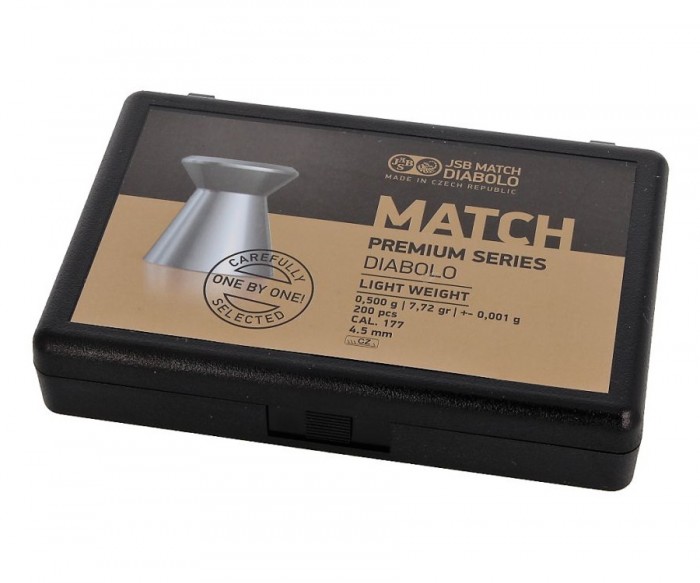 Пули "JSB" Match Premium Light к. 4,5мм 0,475гр (200шт.)