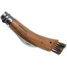 Нож грибника Opinel №8, нерж, дуб, чехол, дер. футляр (001327)
