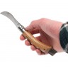 Нож грибника Opinel №8, нерж, дуб, чехол, дер. футляр (001327)