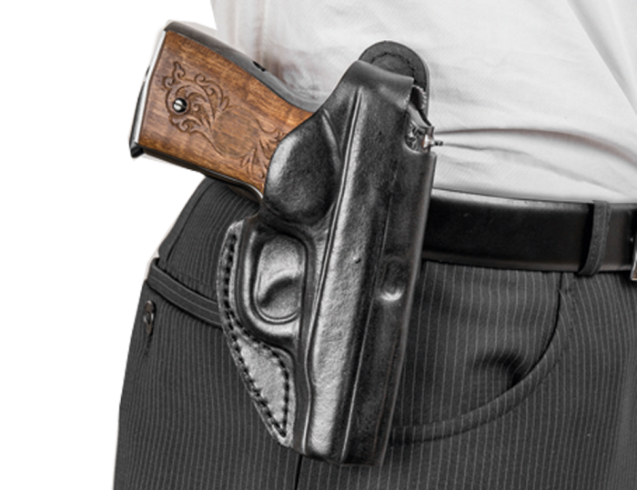 Кобура поясная Jz Colt 1911 закрыта/кожа/черный