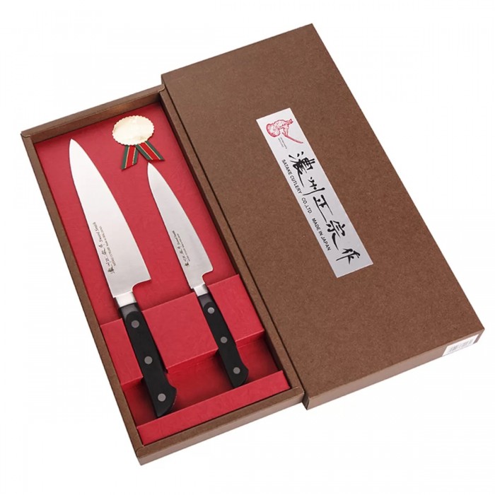 Подарочный набор Satake Stainless Bolster из 2 ножей с рукоятью из усиленного ABS пластика HG8361