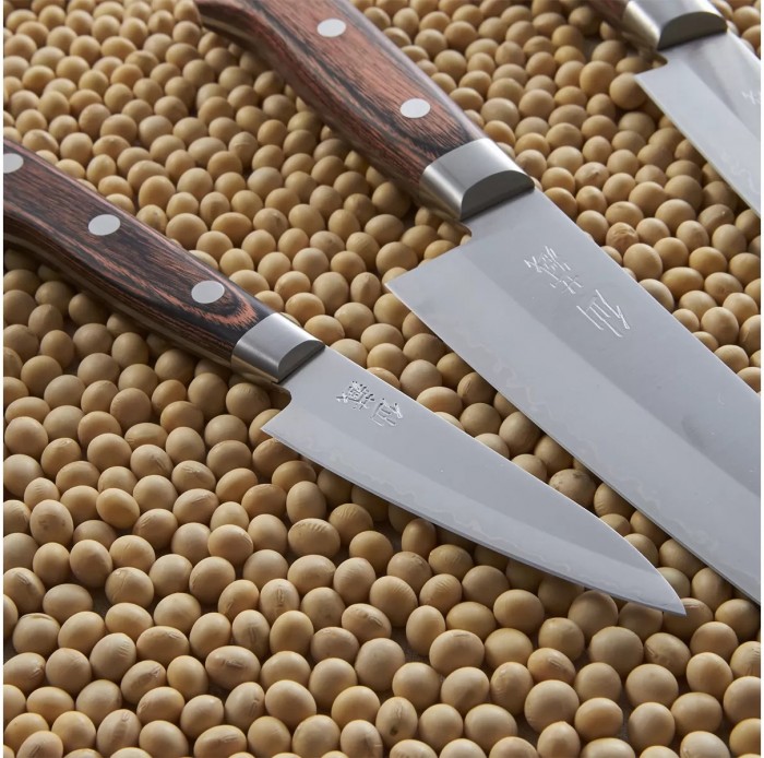 Нож кухонный Сантоку SUNCRAFT (SenzoClad) 165мм, AS-01/E