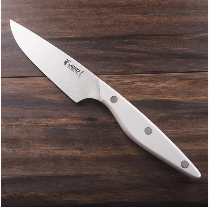 Нож кухонный универсальный Coimbra 12см рукоять белый акриловый камень, 7112PMS