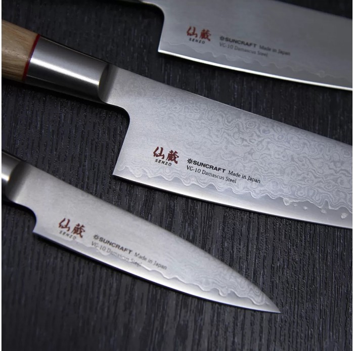 Нож кухонный универсальный SUNCRAFT (SenzoTwisted) 150мм, TO-02