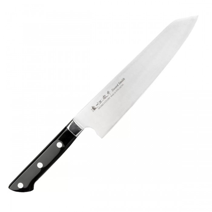 Нож кухонный Шеф(Bunka) Satake "StainlessBolster" 210мм, 802-802