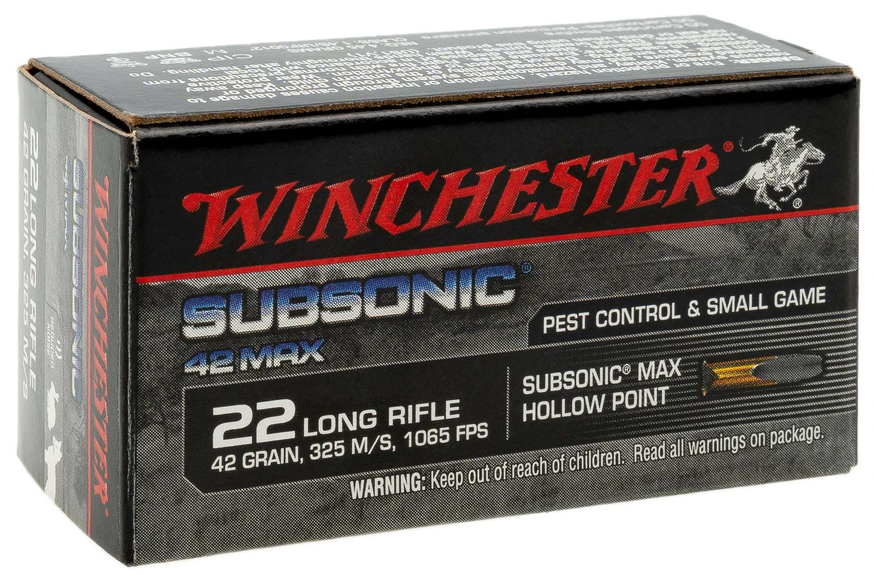 22LR Winchester Subsonic Max HP 2,72гр.