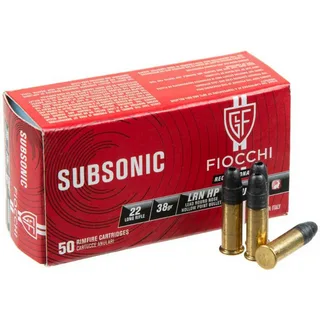 22 LR Fiocchi Subsonic LRN HP 2,46g/38gr