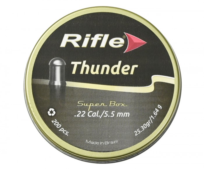 Пули пневм. RIFLE Premium Series Thunder 5,5 мм 1,64гр (200шт.)