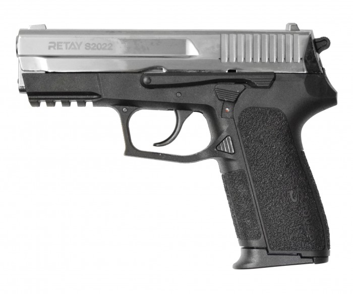 Пистолет охолощенный Retay S2022 (Sig Sauer) никель, к.9мм Р.А.К