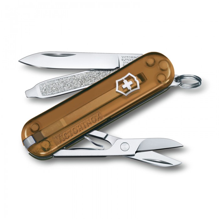 Нож складной-брелок Victorinox Classic SD 0.6223.T55G Chocolate