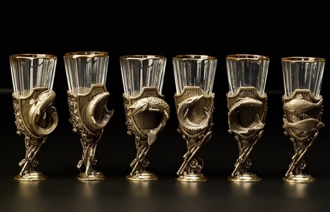 Набор лафитников "Рыбалка-трофейная"