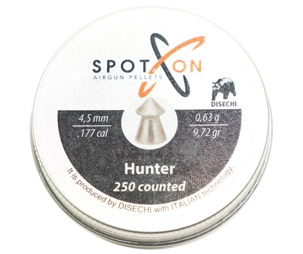 Пуля пневматическая SPOTON Hunter 4,5 мм, 0,63 гр. (250 шт)