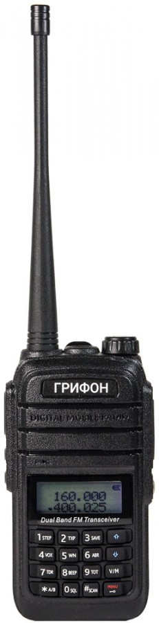 Радиостанция "ГРИФОН G-6", 136-174 (VHF) и 400-520 МГц (UHF), 1800 мА/ч, 5 Вт