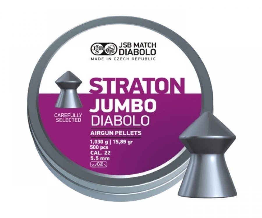 Пули "JSB" EXACT STRATON JUMBO 5,5 мм 1,03 гр. (500 шт.)