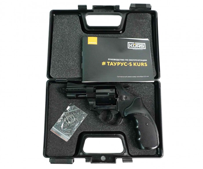Револьвер сигнальный мод.Таурус-S KURS 2,0" черный кал.5,5мм под патрон 10ТК