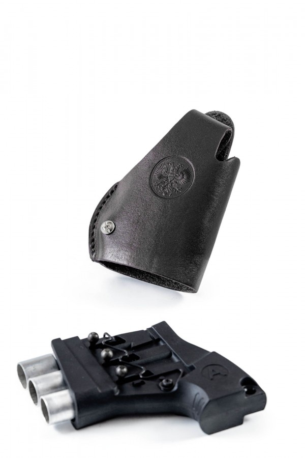 Кобура ДШ Сигнал Охотника ПУ-3/кожа/чёрный (Хольстер)