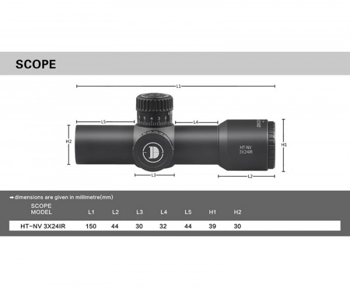 Оптический прицел DISCOVERY HT-NV 3X24IR FW30
