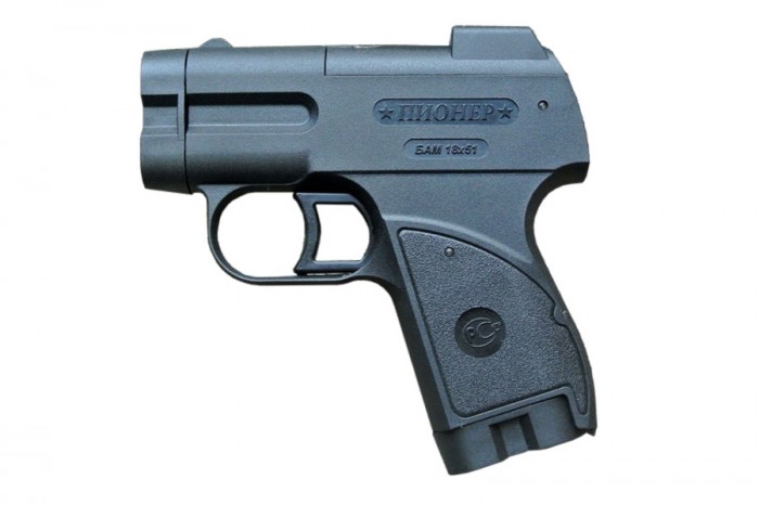 "Пионер" с ЛЦУ к.18х51/13х50 аэрозольное устройство самообороны БАМ-ОС