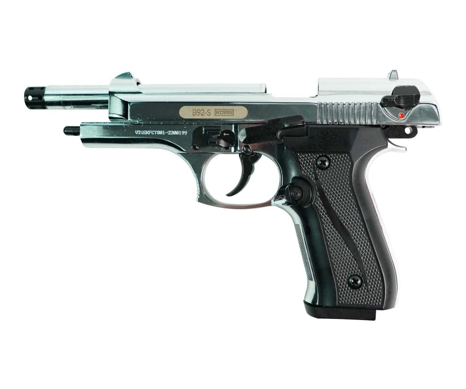 Пистолет сигнальный мод.В92-S KURS Compact хром кал.5,5мм под патрон 10ТК