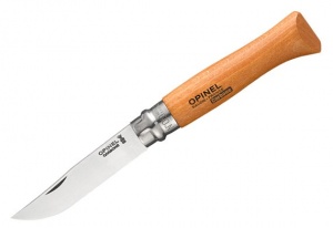 Нож Opinel Carbone №9VRN высокуглерод. Virobloc