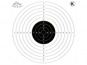 Мишень картонная "Чёрно-белая" 14х14см 50шт.